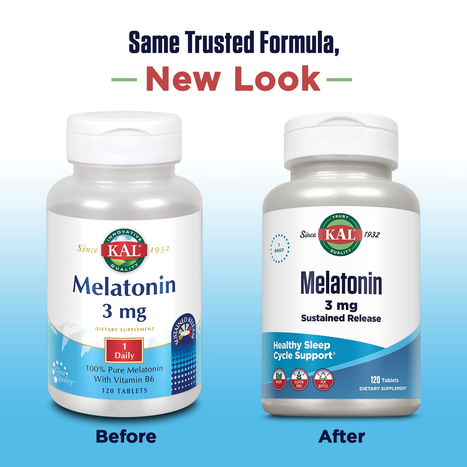 KAL Melatonin Supplement 3mg back of packaging