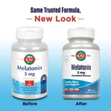 KAL Melatonin Supplement 3mg back of packaging