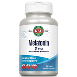 KAL Melatonin Supplement 3mg fast dissolve tablets front view