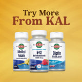 KAL Methyl B12 ActivMelts 1000 mcg raspberry flavour with ingredients list