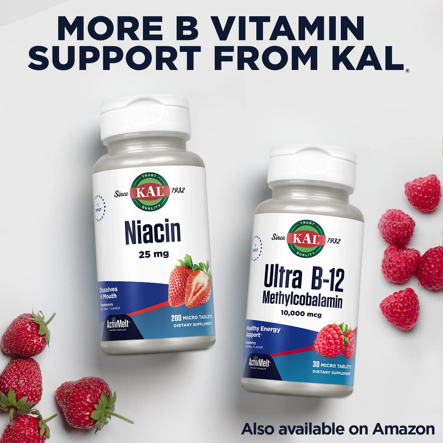 KAL Methyl B12 Supplement 1000 mcg packaging side view