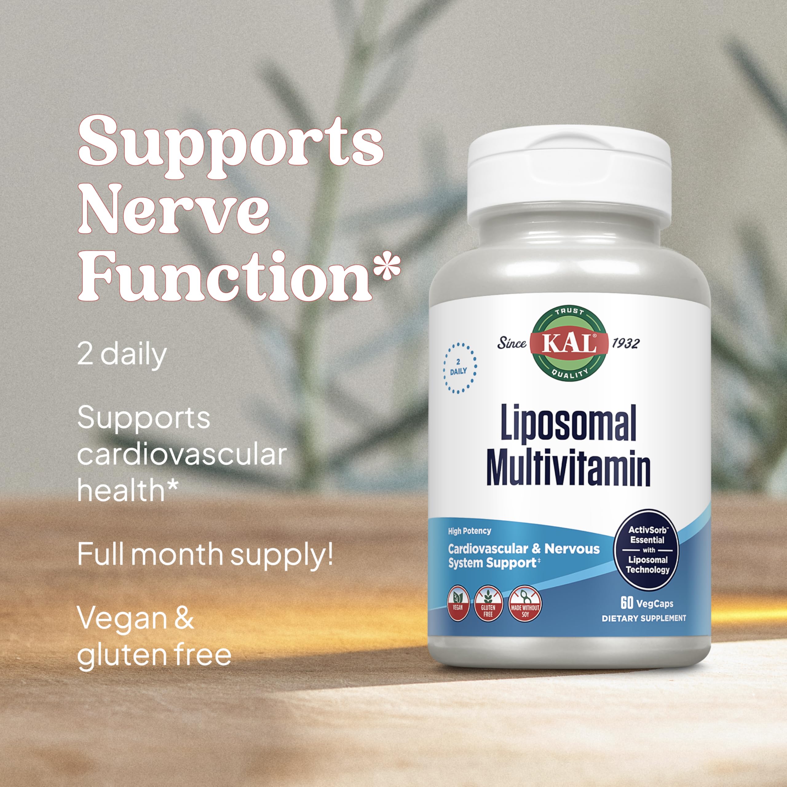 KAL Multivitamin capsules in a bowl