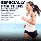 KAL Multivitamins for Teens 100g back view with ingredient list