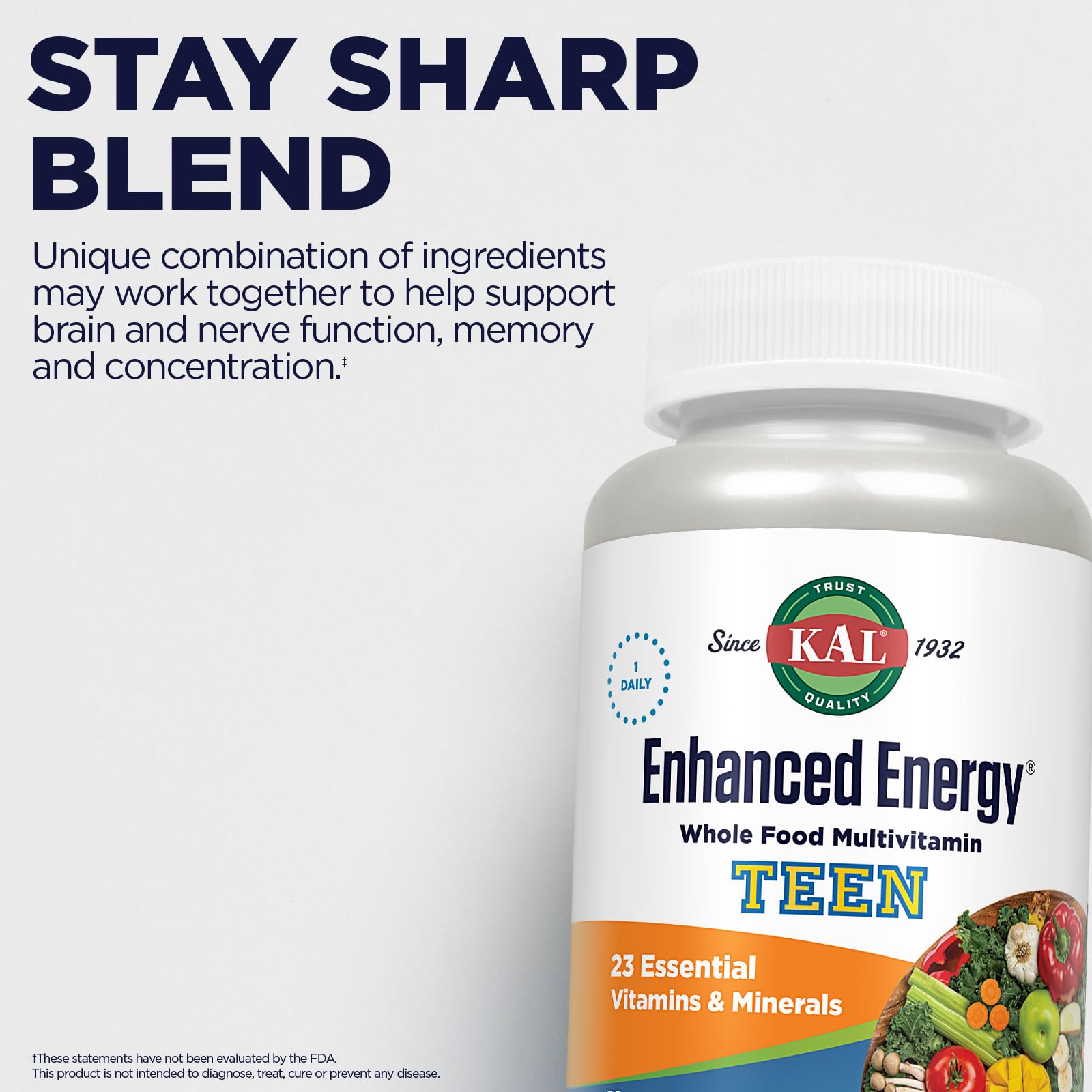 KAL Multivitamins for Teens 100g tablet close-up