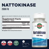 KAL Nattokinase Multi-Enzymes 32g back view with ingredient list
