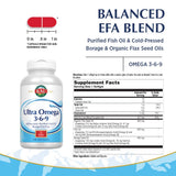 KAL Omega 3-6-9 Fish Oil 400g side view