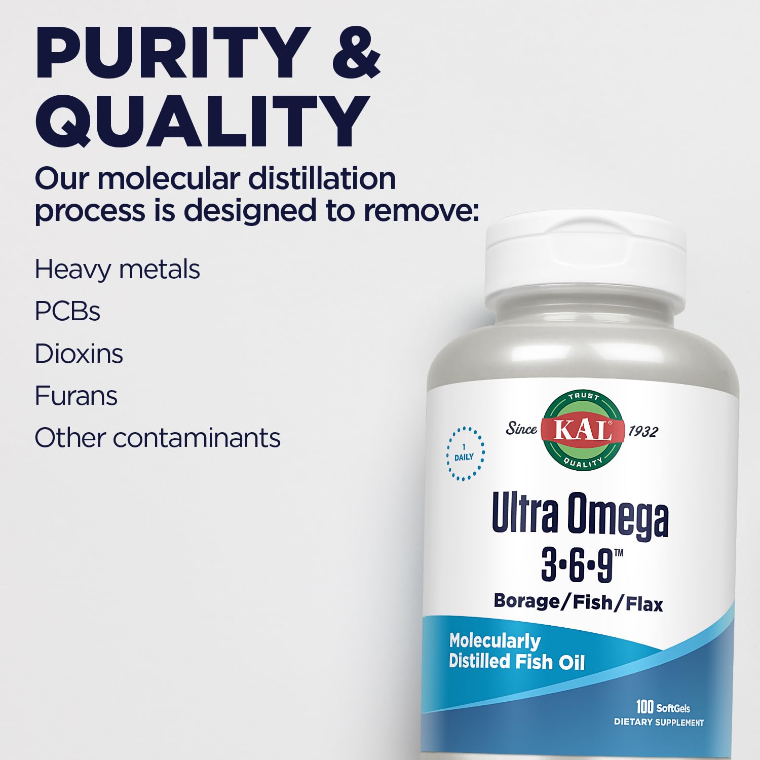 KAL Omega 3-6-9 Fish Oil Capsules ingredients list