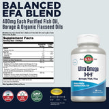 KAL Omega 3-6-9 Fish Oil Capsules side view