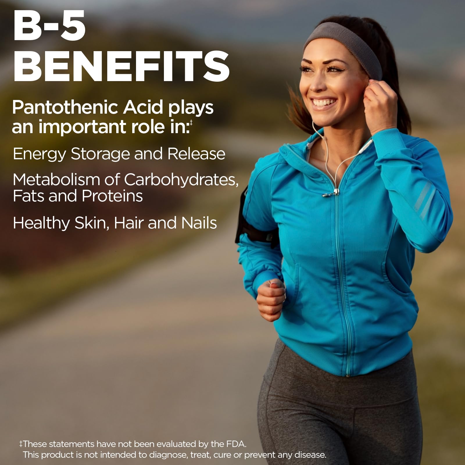 KAL Pantothenic Acid Supplement 1000mg bottle with label