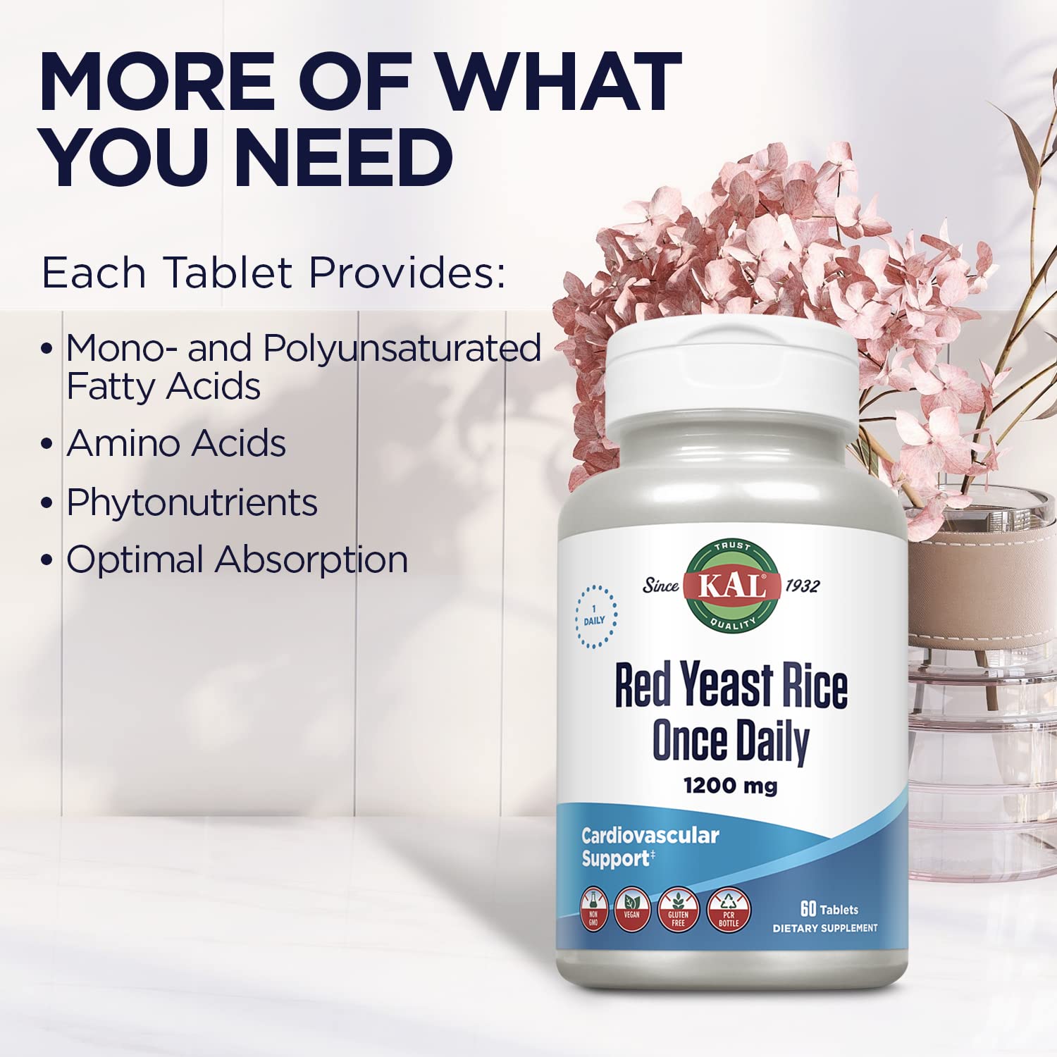 KAL Red Yeast Rice 141g supplement ingredients list