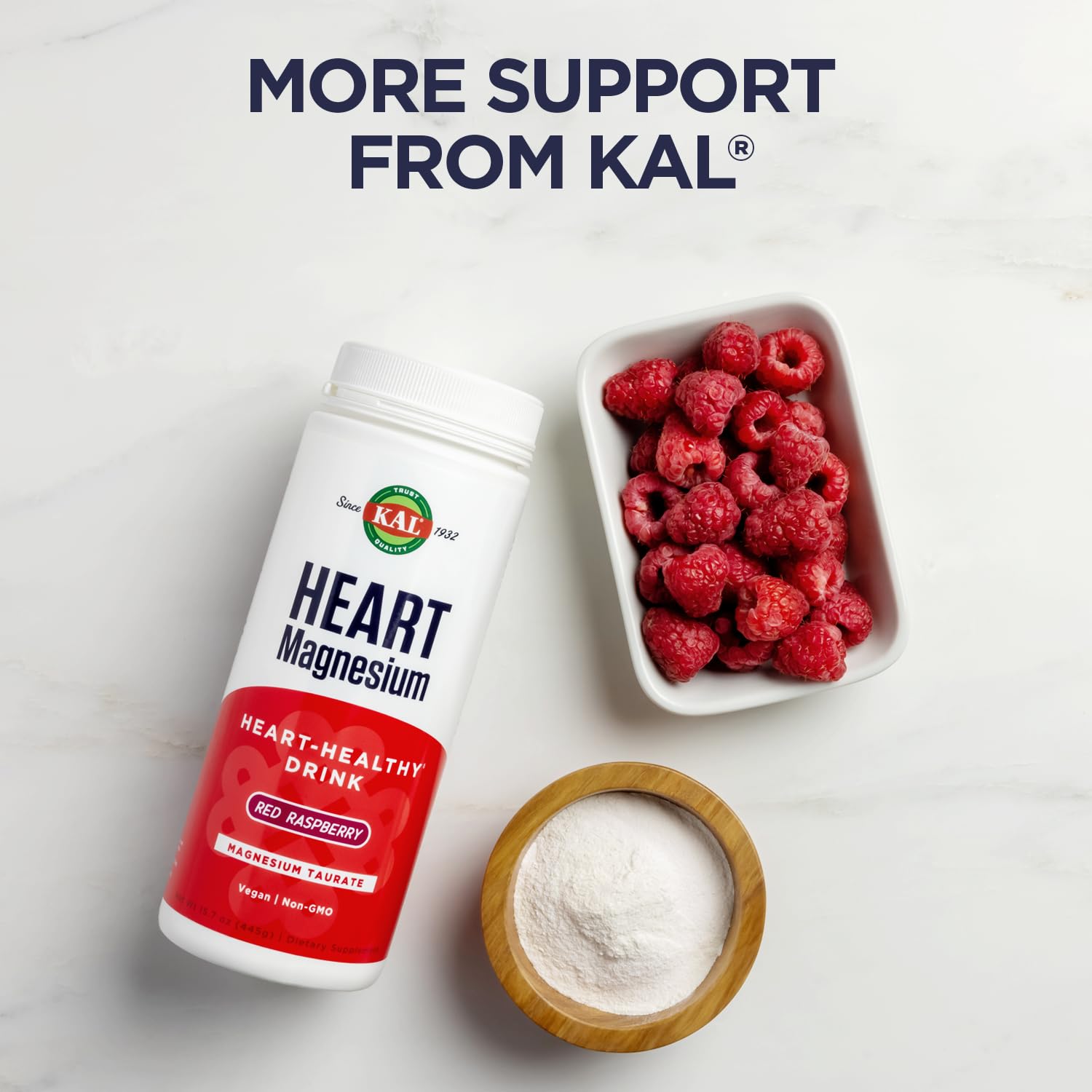 KAL Red Yeast Rice 141g supplement on a table