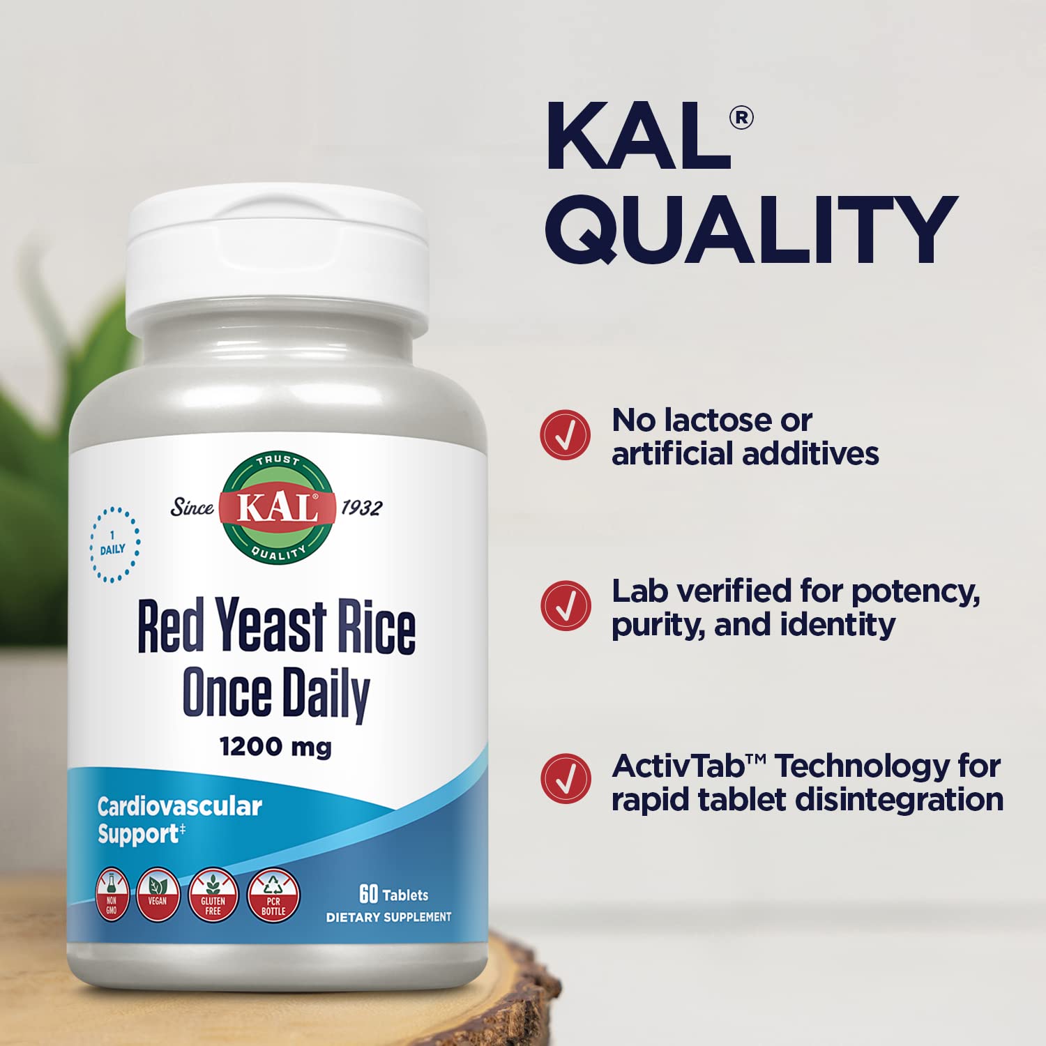 KAL Red Yeast Rice 141g supplement packaging
