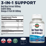 KAL Red Yeast Rice Supplement packaging with soft gels