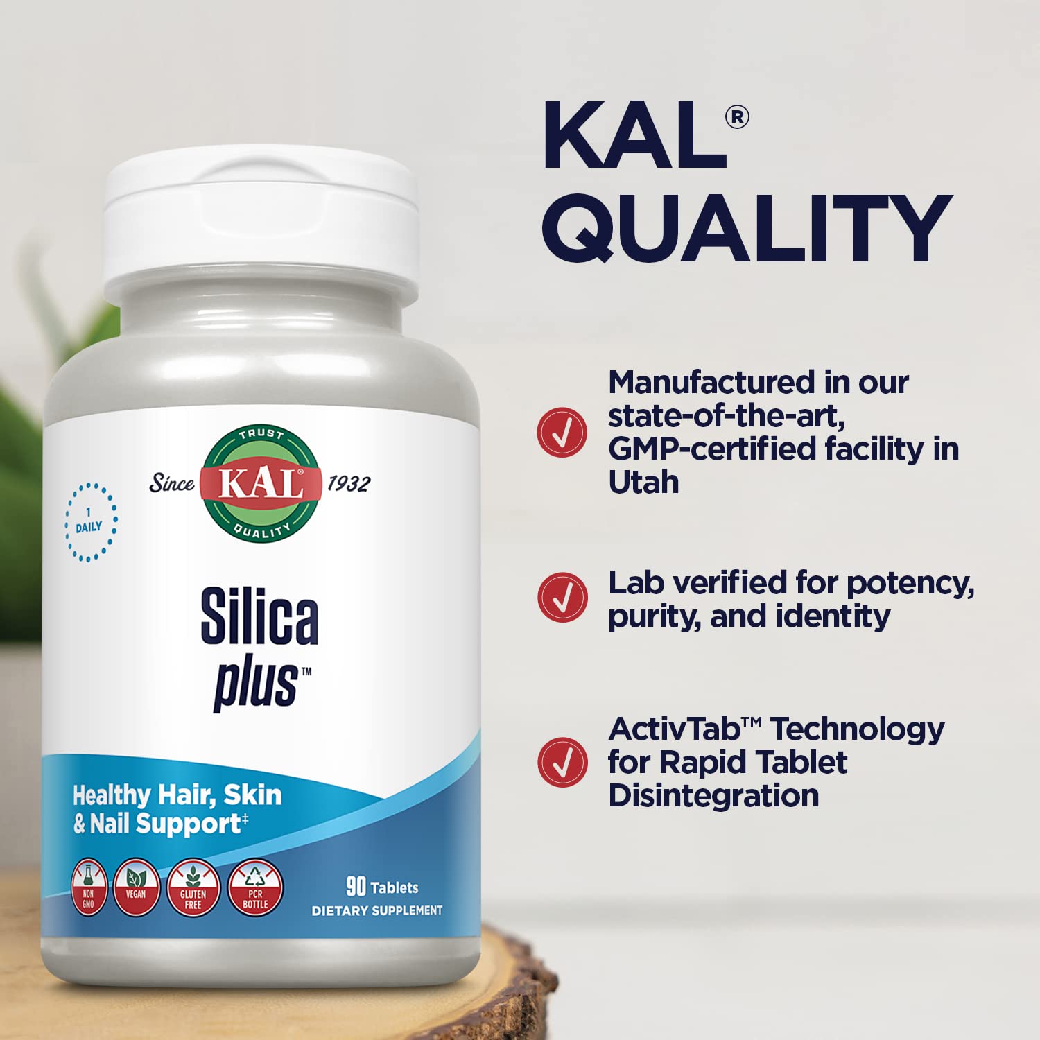 KAL Silica Plus Supplement packaging details