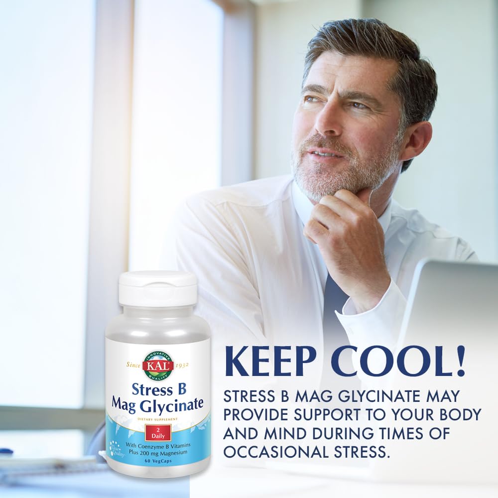 KAL Stress B Mag Glycinate B-Complex ingredients list