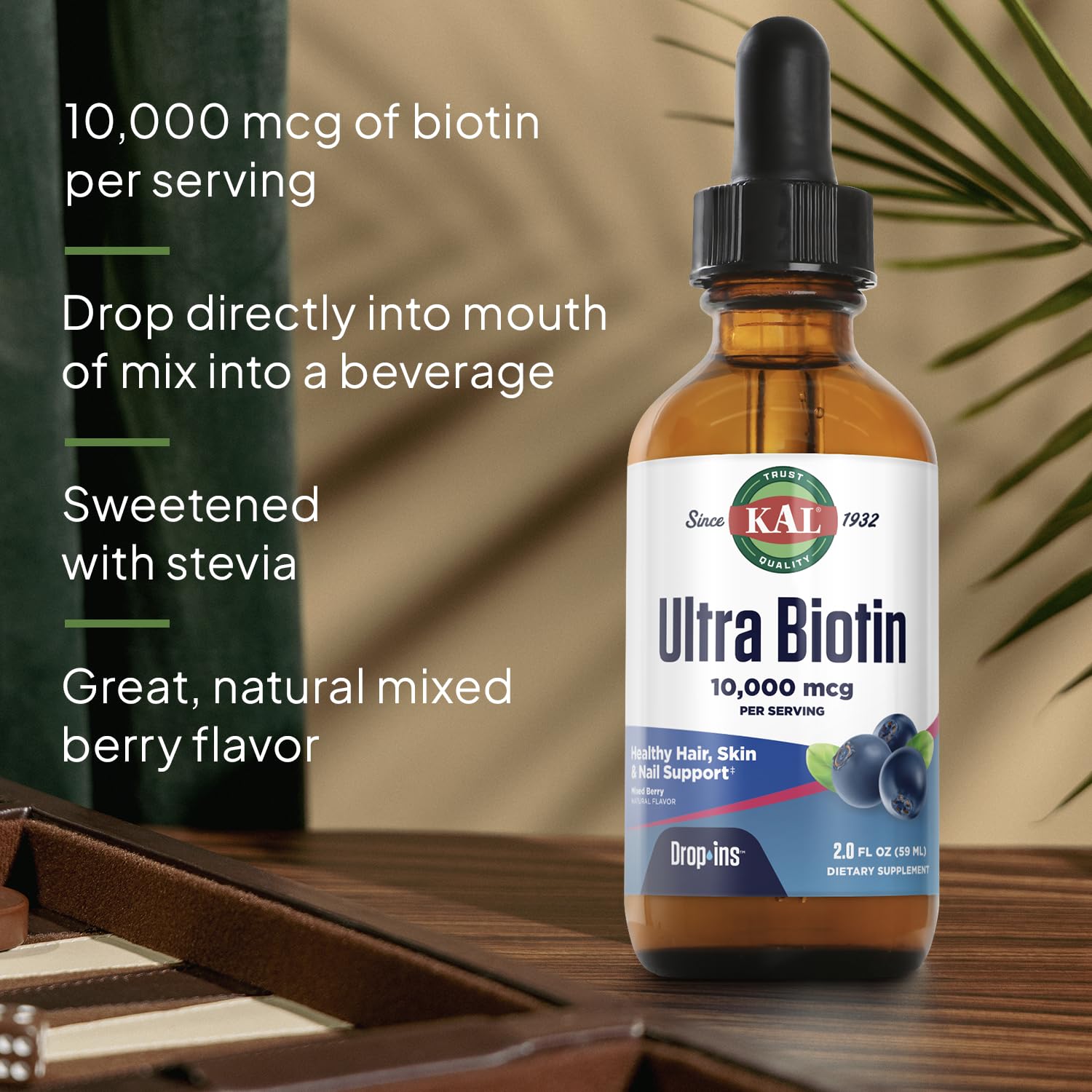 KAL Ultra Biotin Liquid Drops mixed berry flavour