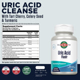 KAL Uric Acid Support Supplement 91g back view with ingredient list