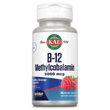 KAL Vitamin B-12 ActivMelt raspberry flavour front view