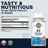 KAL Vitamin D-3 Chewables 125mcg ingredients list