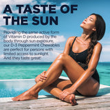 KAL Vitamin D-3 Chewables 125mcg on a wooden table