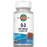 KAL Vitamin D Chewable Tablets 51g packaging front view