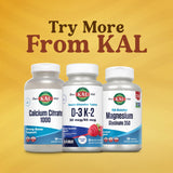 KAL Vitamin D3 K2 ActivMelt raspberry tablet in hand