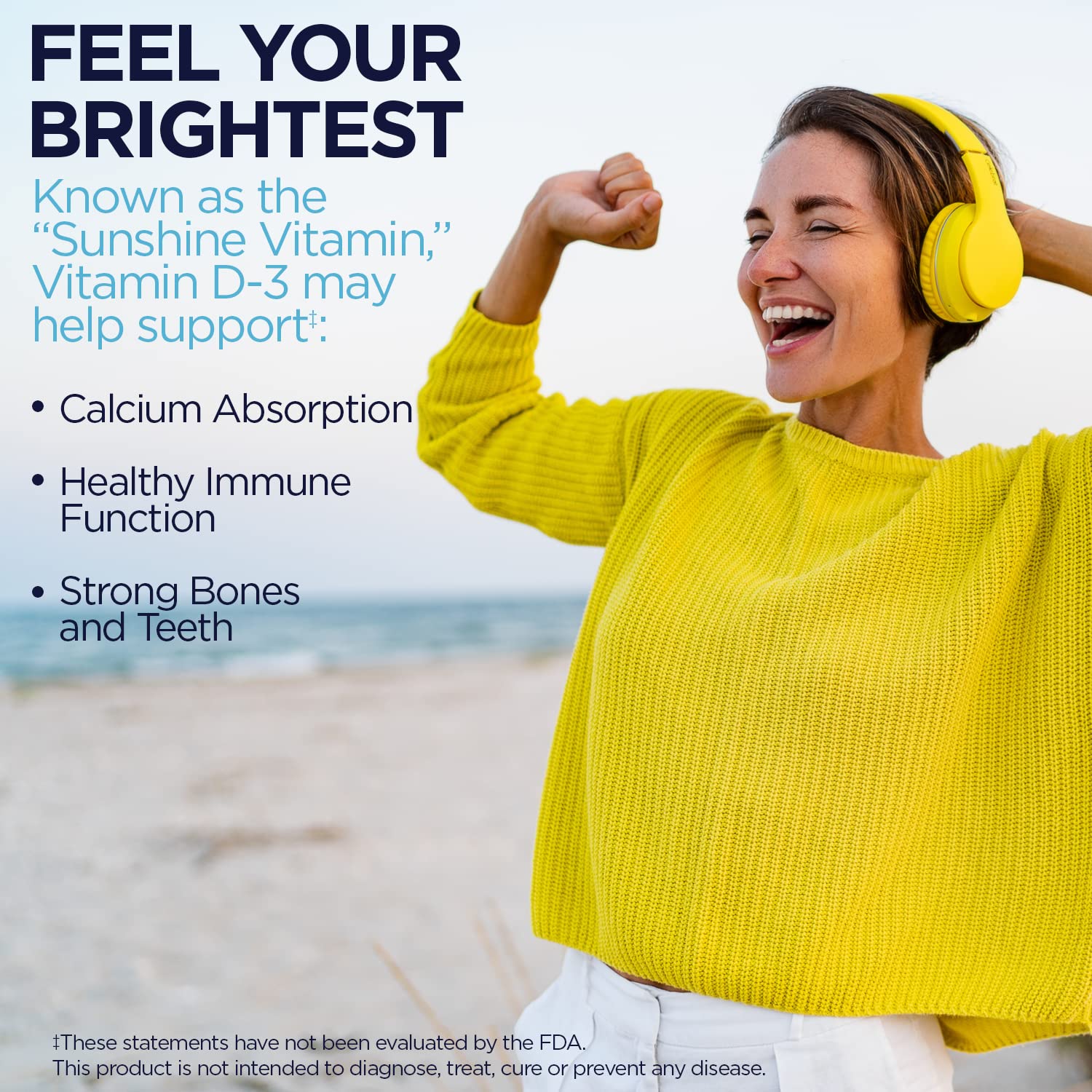 KAL Vitamin D3 Softgels back label details