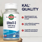 KAL Vitamin D3 Softgels with measuring spoon