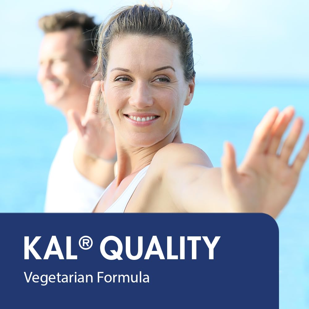 KAL Zinc Supplement tablets on a wooden surface