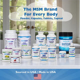 KALA HEALTH MSMPure MSM Capsules with a measuring spoon for dosage