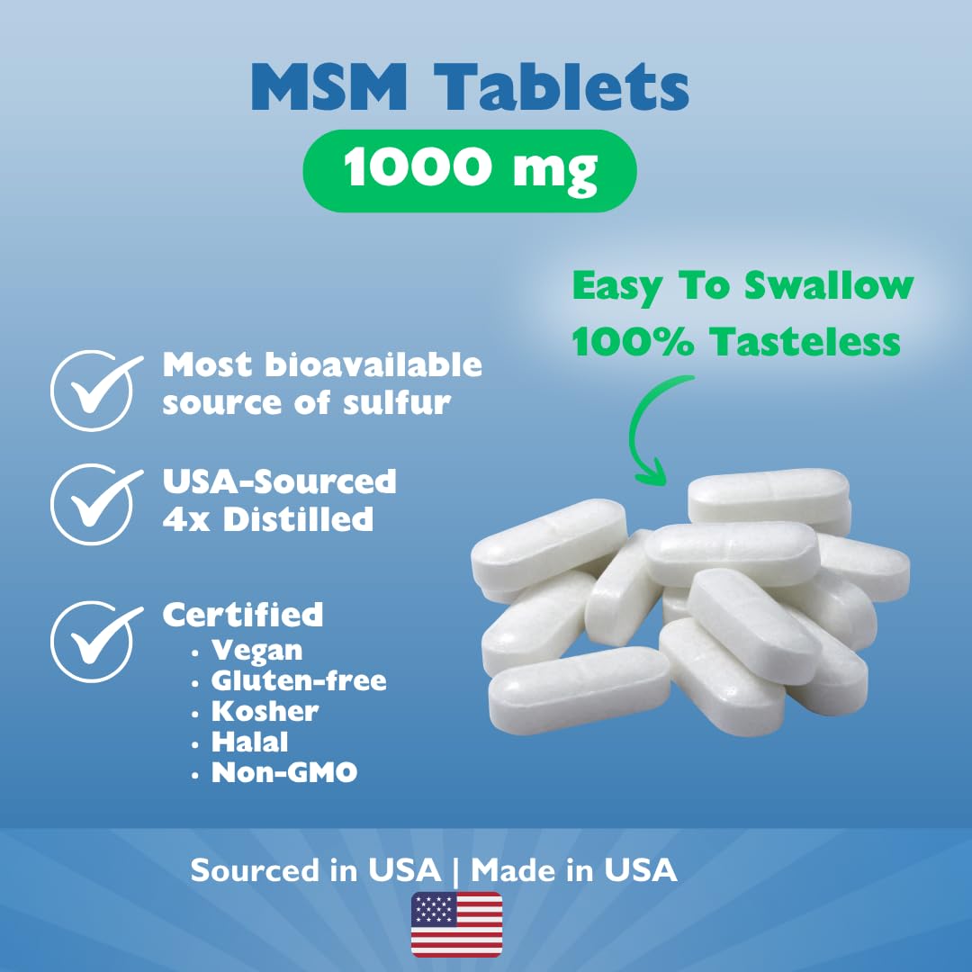 KALA HEALTH MSMPure MSM Tablets 454g packaging