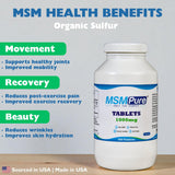 KALA HEALTH MSMPure MSM Tablets 454g side view