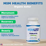 KALA HEALTH MSMPure MSM Tablets side view showing tablet count