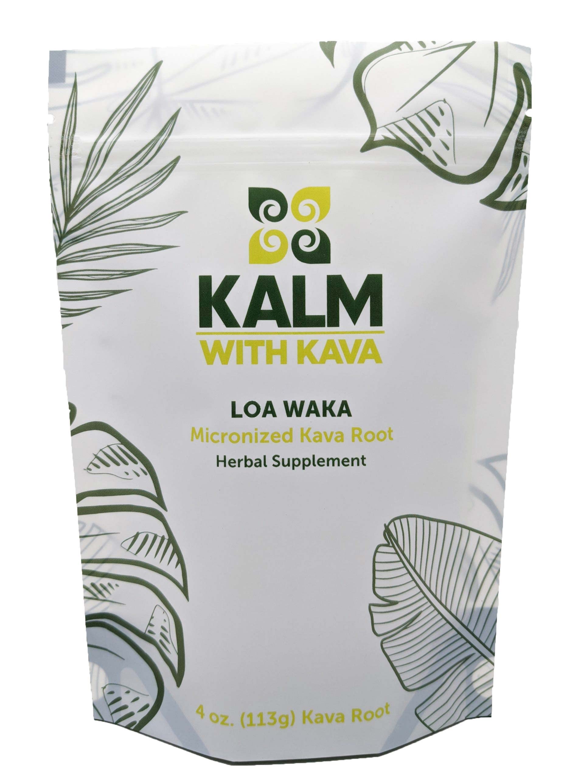 KALM Kava Kava Powder 113g front view packaging