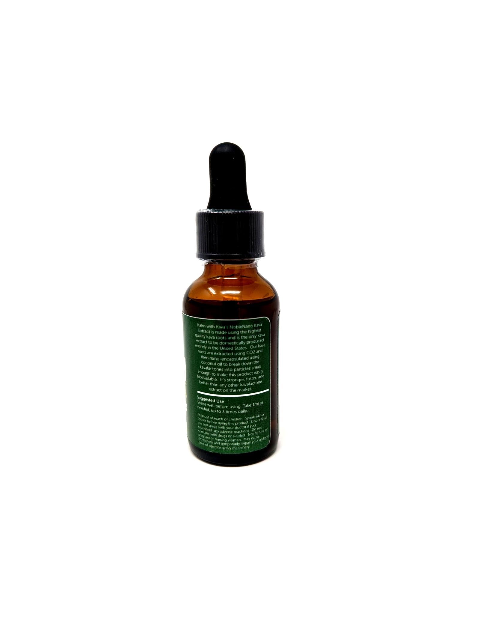 KALM Kava Kava Supplement dropper and liquid