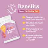 Kalos and Splendor Beauty Support Supplement back view with ingredients