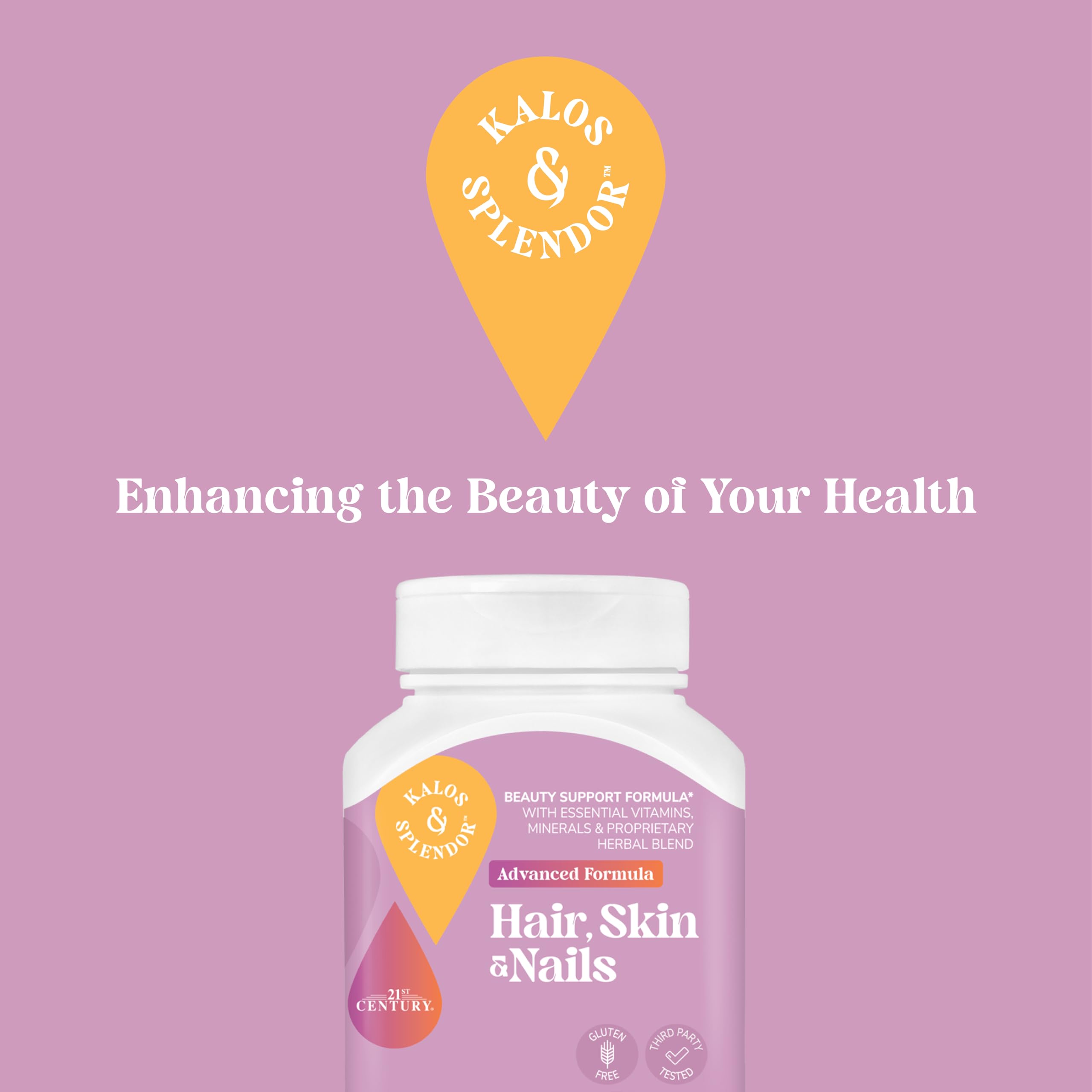 Kalos and Splendor Beauty Support Supplement capsule close-up