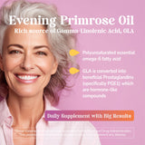 Kalos and Splendor Evening Primrose Oil 500mg capsules side view