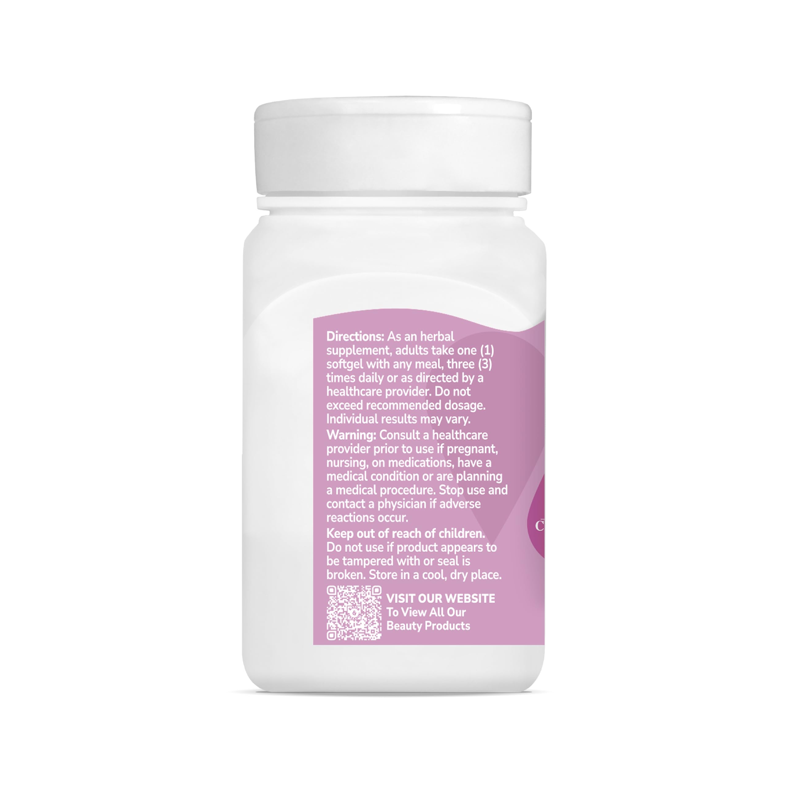 Kalos and Splendor Evening Primrose Oil 500mg capsules with ingredients
