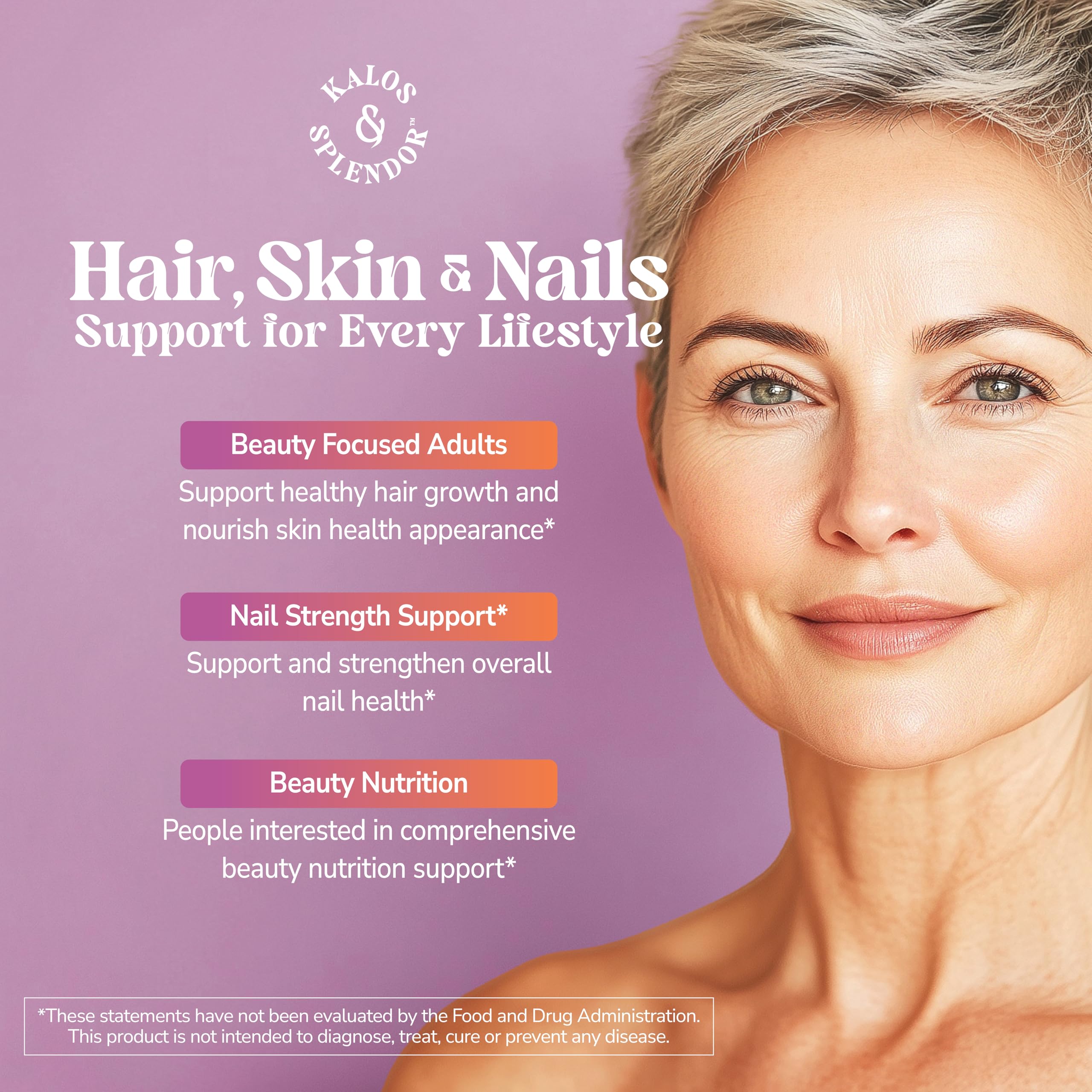 Kalos and Splendor Hair, Skin & Nails Extra Strength ingredients list