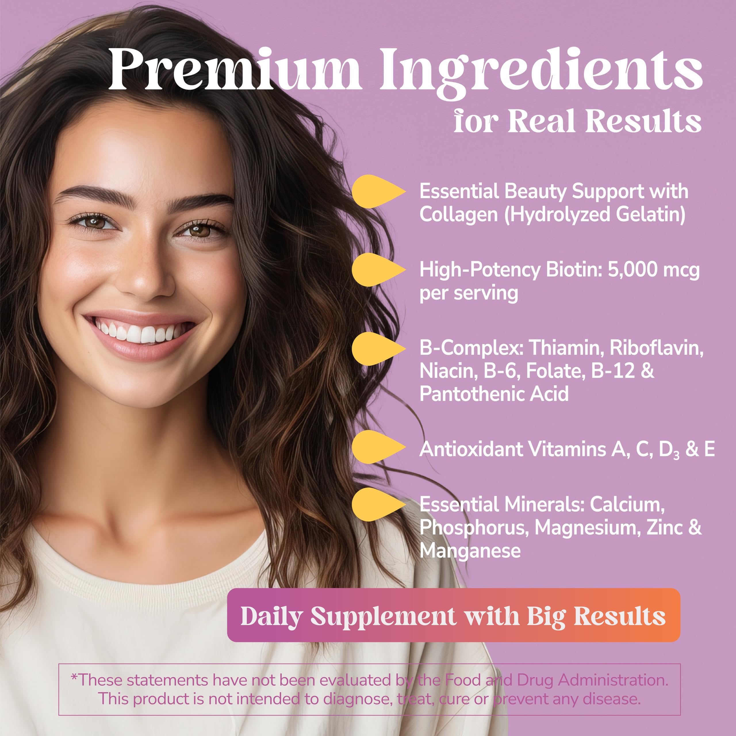 Kalos and Splendor Hair, Skin & Nails Extra Strength side view