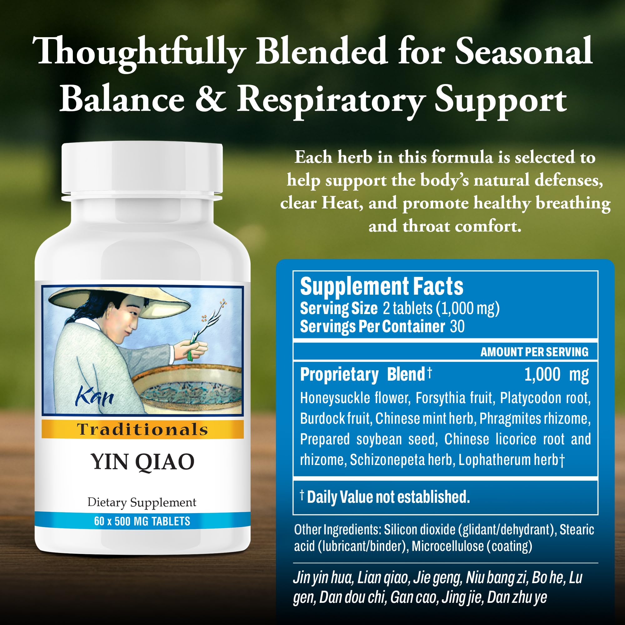 Kan Herbs Herbal Supplement 55g back view