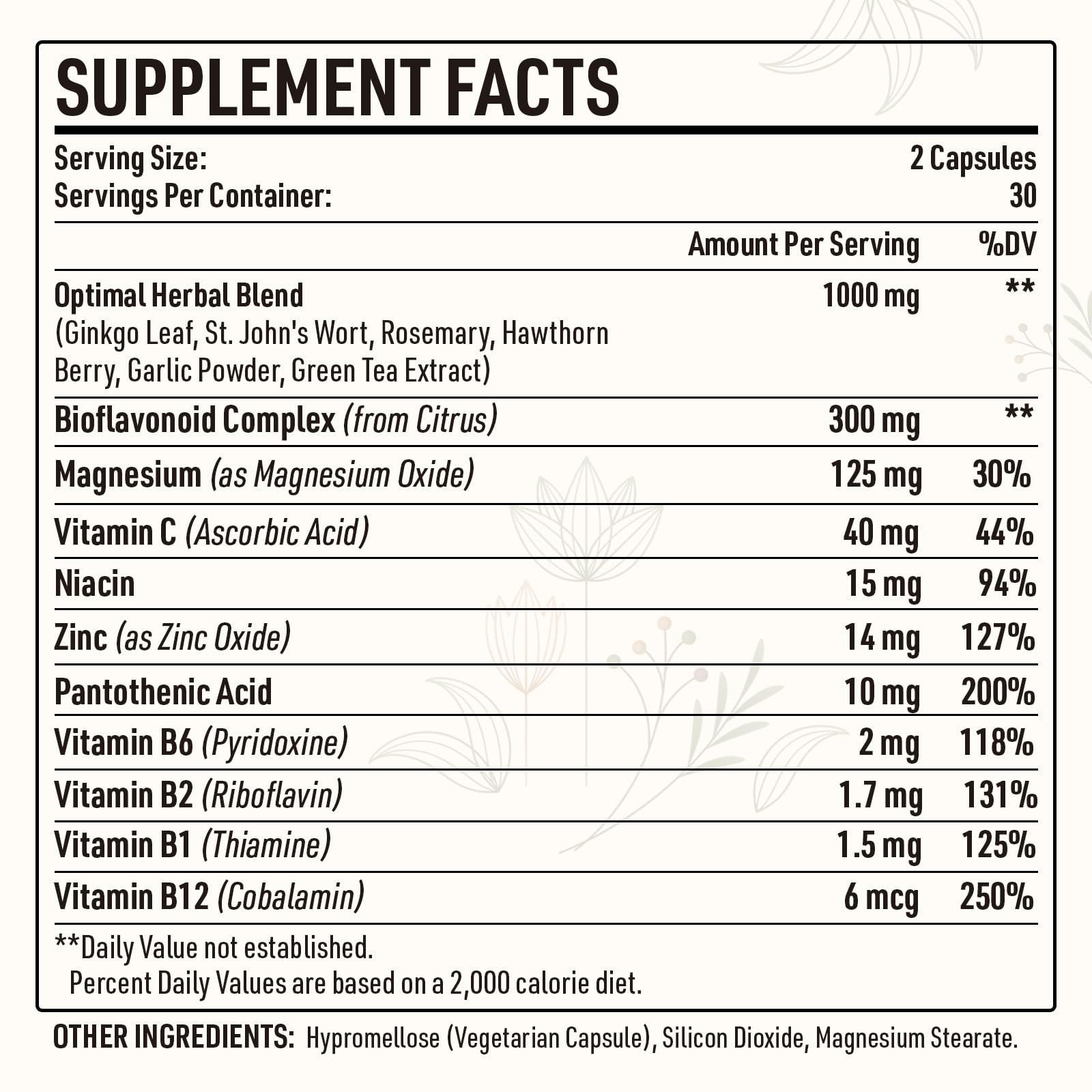Kanacoufce Blended Vitamin & Mineral Supplement side view