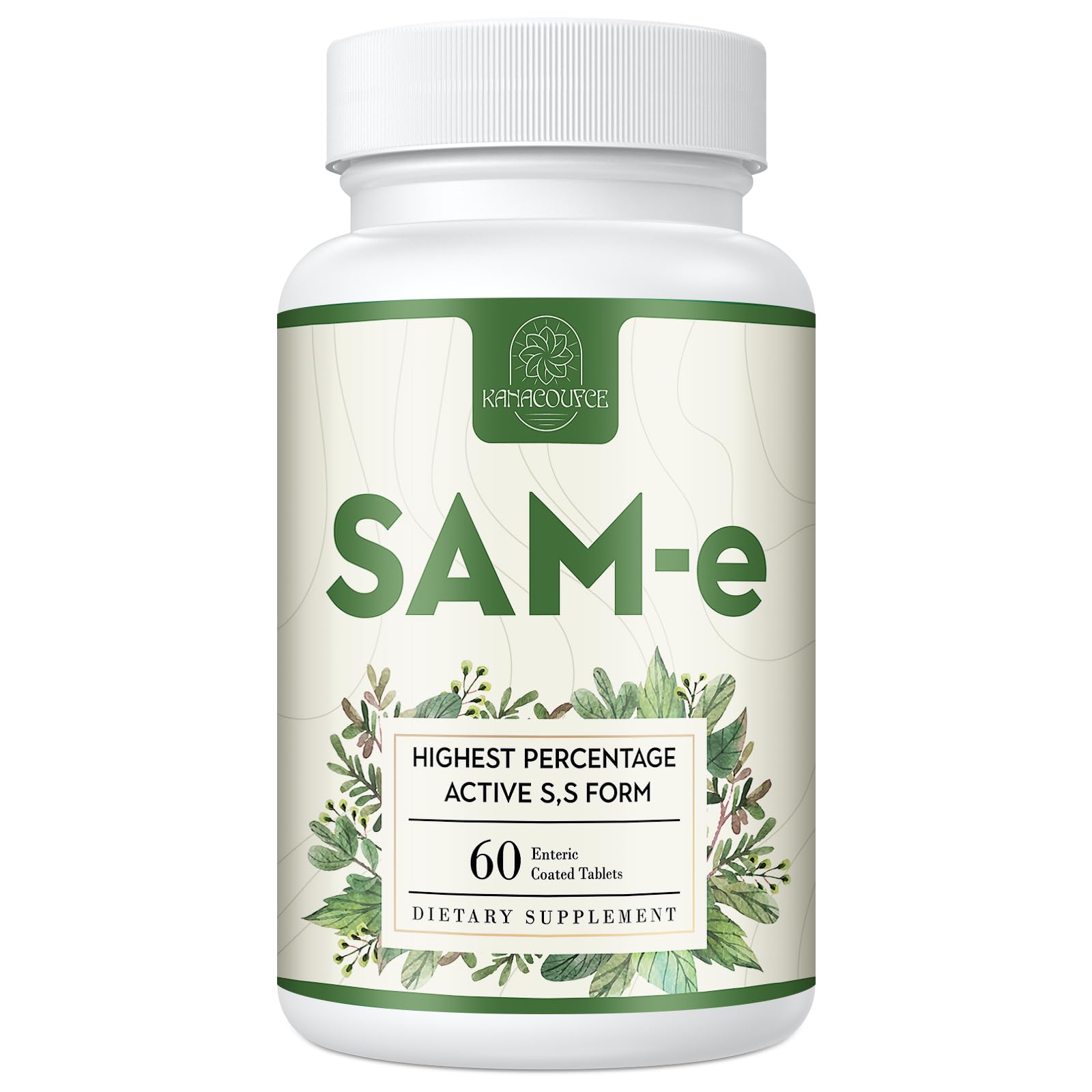 Kanacoufce SAM-e Supplement 1100mg bottle front view