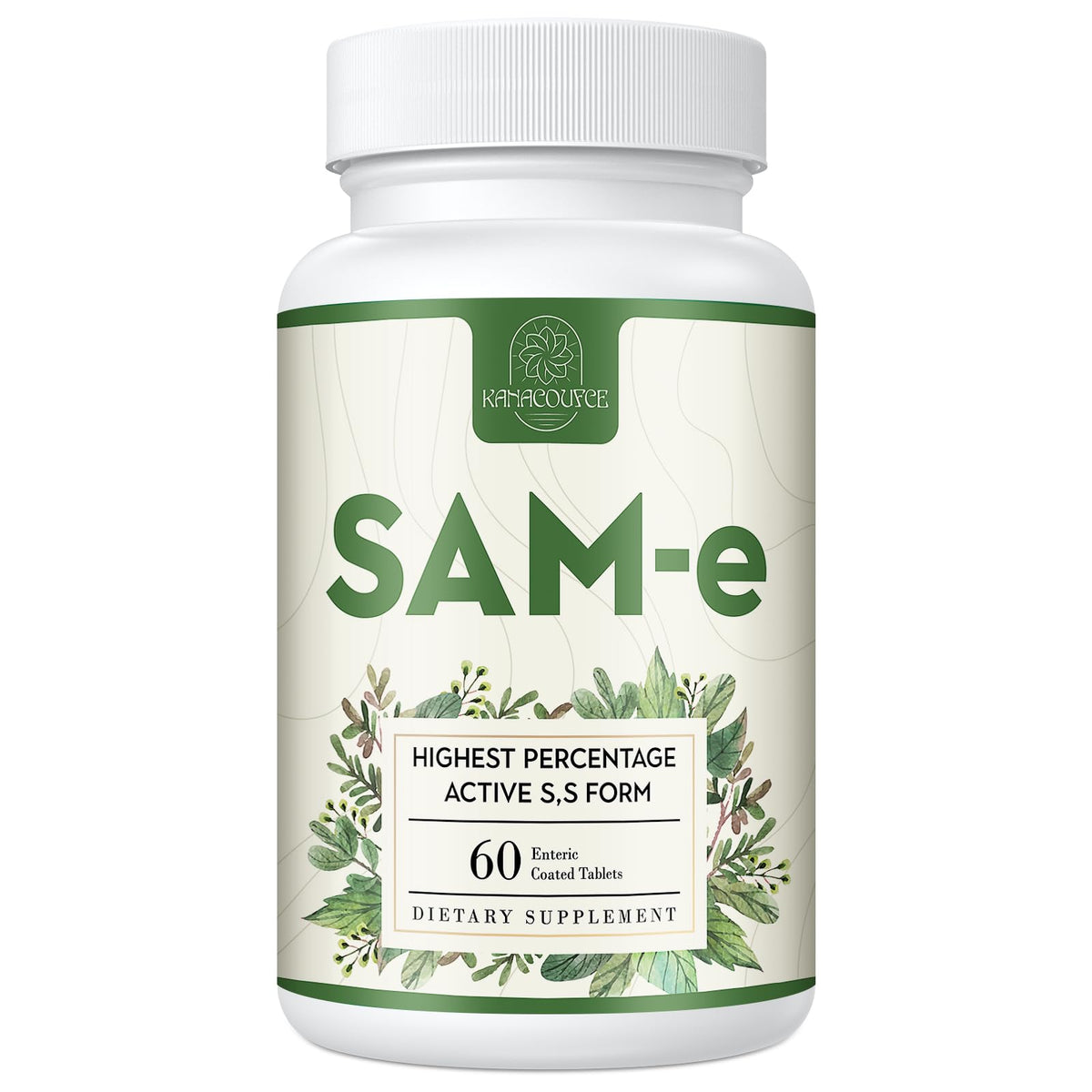 Kanacoufce SAM-e Supplement 1100mg bottle front view