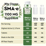 Kanacoufce SAM-e Supplement 1100mg bottle on a wooden table