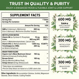 Kanacoufce SAM-e Supplement 1100mg side view with label