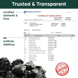 Kanacoufce Shilajit Tablets 500mg ingredients label