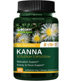 Kanna 6-in-1 Herbal Supplement Capsules bottle front view