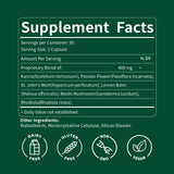 Kanna 6-in-1 Herbal Supplement Capsules with a measuring spoon